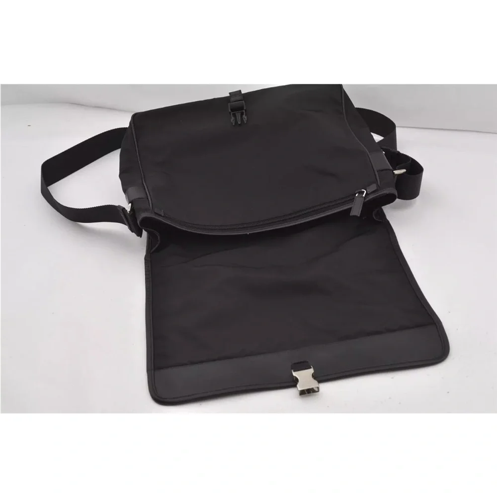 Prada Black Nylon Crossbody Messenger Bag